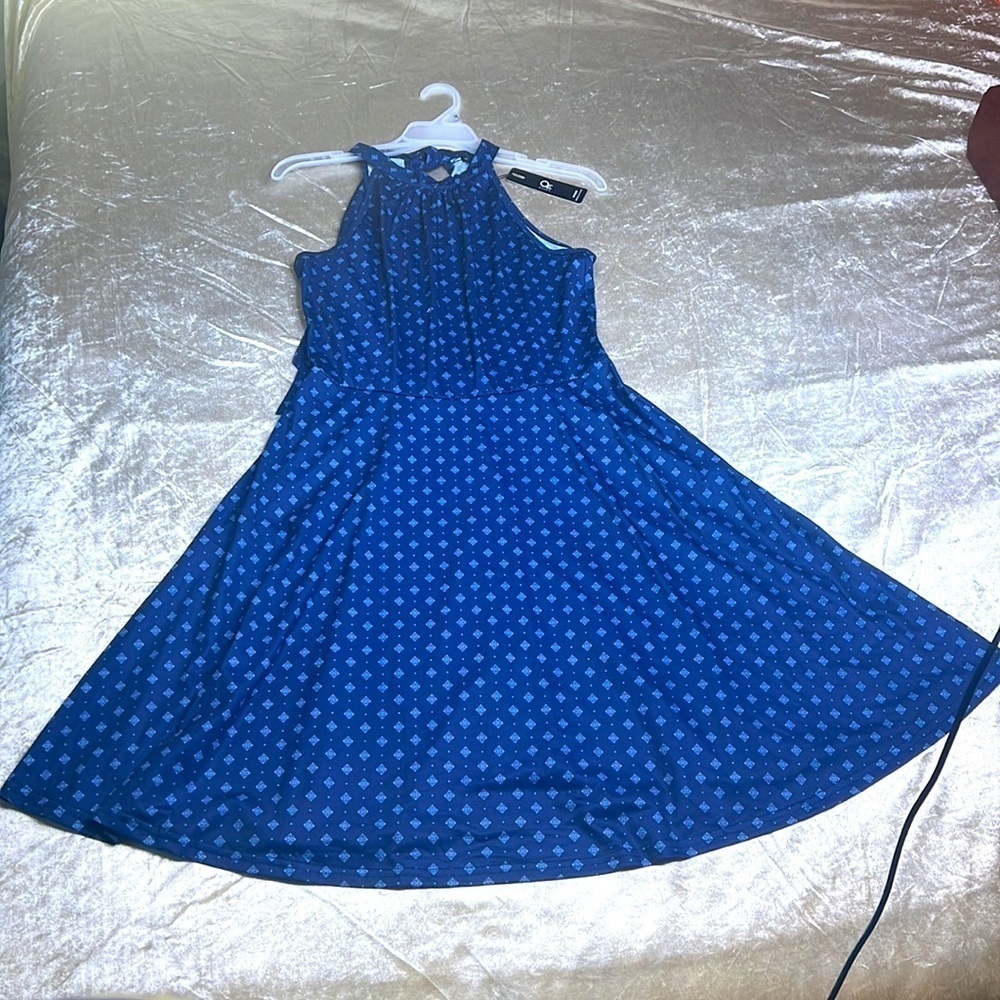 OUGES Women’s Halter Neck Floral Sundress Size M … - image 2